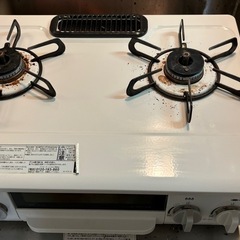 Paloma2口ガスコンロ　ホワイト　LPガス用の画像