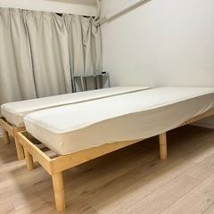 【他の方と取引中】セミシングルベッドさしあげますの画像