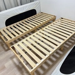 【他の方と取引中】セミシングルベッドさしあげますの画像