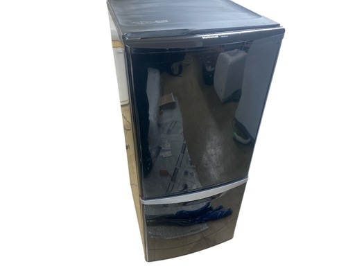 ★National ノンフロン冷凍冷蔵庫 NR-B143J-k形 135L ボトムフリーザー ブラック 2008年製★中古品 家電