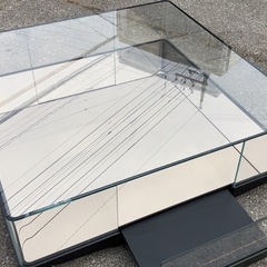 高級品 ガラスセンターテーブルの画像