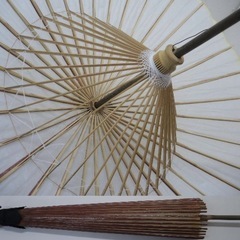 即日発送可能】和傘/白/ブライダル撮影/コスプレ/前撮り