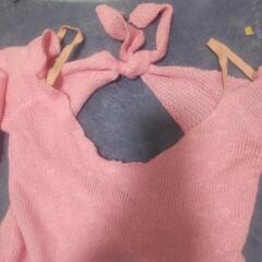 バックリボントップニットの画像