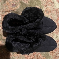 未使用品⭐︎　スウェードもこもこブーツ　Mの画像