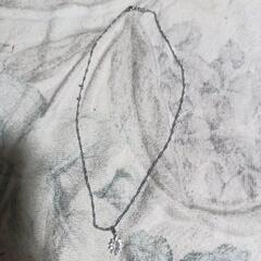 ≒j→→→m17-33/天然ムーンストーンラウンドパヴェペンダントネックレスの画像