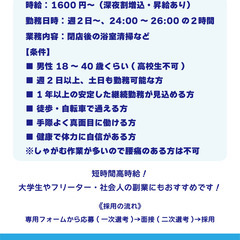 【改栄湯】♨️銭湯浴室の清掃アルバイト募集♨️