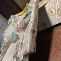 馬　壁掛けオブジェ　アンティーク　レトロ干支瓦　の画像