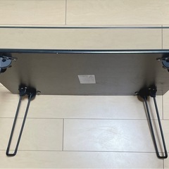 【中古品】ディスプレイテーブル ガラステーブル インテリア 70サイズ ブラック の画像