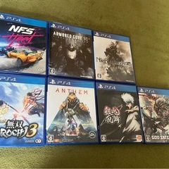 PS4本体 500GB ソフト7本の画像