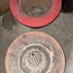 キンカ　練炭火鉢　七輪　大型　昭和レトロの画像