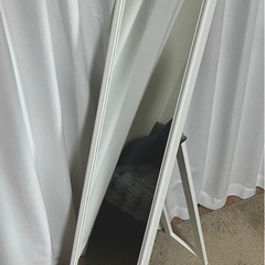 【3/22まで！】IKEA　スタンドミラー　ホワイト