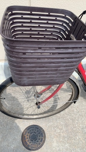 ビビDX 26インチ Panasonic 電動自転車 赤 おしゃめ 6849 パナソニック