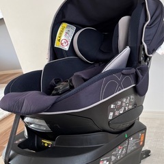 【お取引先決定】日本製　エールべべチャイルドシート　ISOFIX 回転式　新生児〜18キロ　ネイビー お取引先決定】日本製 エールべべチャイルドシート ISOFIX 回転式