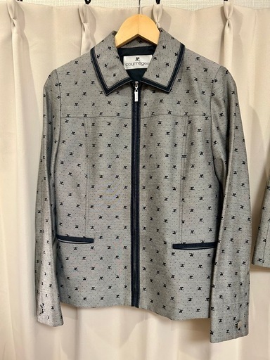 courrèges 美品 レア ロゴジャケット Gジャン スカート セットアップ