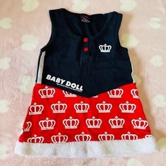 BABY DOLL ノースリーブワンピース 100cm