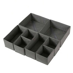 未使用新品- 折りたたみ式布製収納ボックス9個セット(3S+3M...