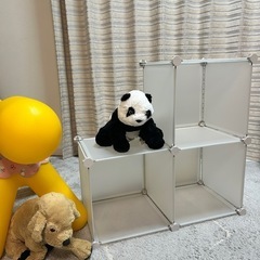 シェルフ　三段ボックス　四段　チェスト　無印良品好きな方　可変　オフホワイト　透け感　棚の画像