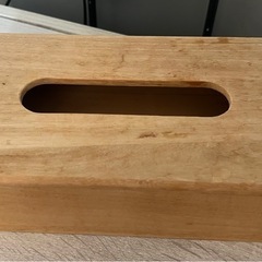 木目　ティッシュ箱