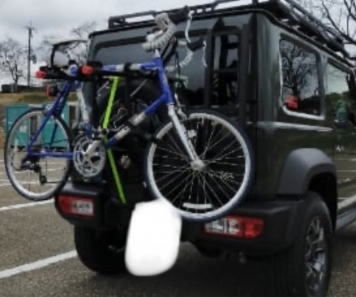 <値引き中>ジムニー・ラングラー・ランクル70など 背面タイヤ用サイクルキャリア