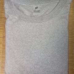 グレー ロンT US Mサイズ クルーネック