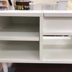 【A522】ドレッサー付きテーブル  幅85.5cm×奥行40cm×高さ39cm の画像