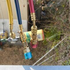 カーエアコンメンテナンスセット、マニホールド、真空ポンプの画像