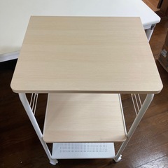 キッチン棚 3段  キャスター付きの画像