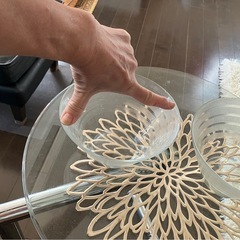 IKEA  　ガラス　サラダボウル　器　2個セットの画像