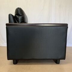 美品 ニトリ 1人用 ソファ レグノ LEGNO ブラック 一人掛けソファの画像