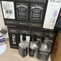 発売中止となったジャックダニエルの３ℓの空瓶と箱