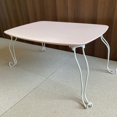 No.596 中古品　パステルピンクテーブル