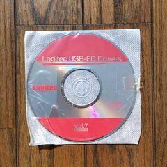 貴重 外付フロッピーディスクドライブ USB FD ユニット Logitec LFD-31U2の画像