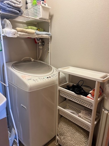 TOSHIBA洗濯機➕ラック×２\n
