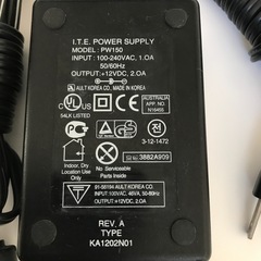 AC電源12V2.0Aの画像