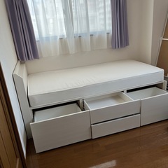 ニトリベッド⭐︎収納大容量⭐︎ホワイト