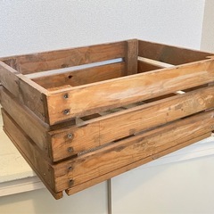 木箱 アンティーク調 木製ボックスの画像