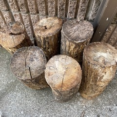 広葉樹　丸太　薪週末限定の画像