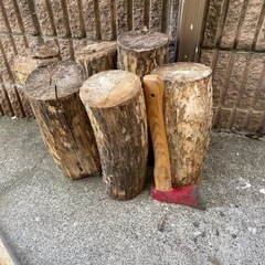 広葉樹　丸太　薪週末限定の画像
