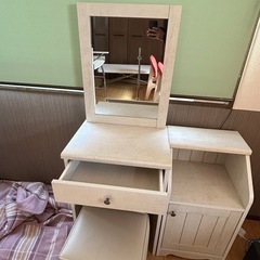 終了鏡台収納ドレッサー