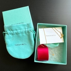 TIFFANY&Co. バイザヤード　ゴールドネックレス　一粒ダイヤの画像