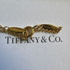 TIFFANY&Co. バイザヤード　ゴールドネックレス　一粒ダイヤの画像