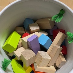 積み木、かたはめ、くまのがっこうセット」 の画像