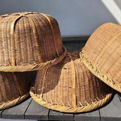 野菜籠竹ザルの画像