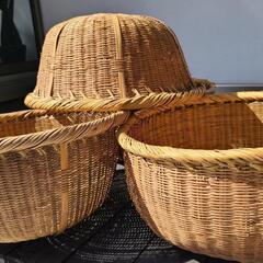 野菜籠竹ザルの画像