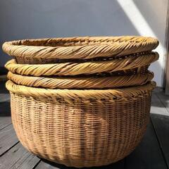 野菜籠竹ザルの画像