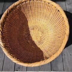 野菜籠竹ザルの画像