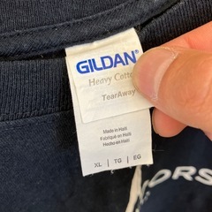 HA2502-202 配送不可 GILDAN Tシャツ  ブラック サイズ:XL 毛玉汚れ有りの画像