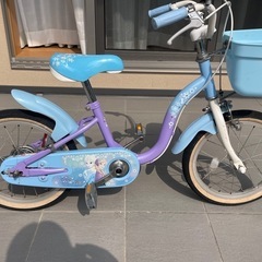 アナ雪16インチ自転車の画像