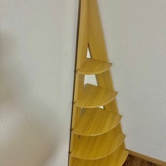 東谷　木製コーナーラック コーナーシェルフ　5段 ナチュラルの画像