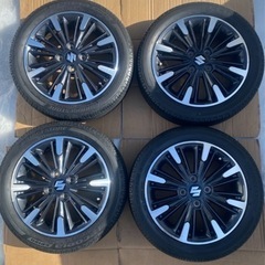 札幌手渡しのみ　スズキ スペーシア 純正  軽自動車　165/55R15  15インチ 4.5J 4穴 ブリヂストンタイヤ　アルミ　ホイール 4本セット